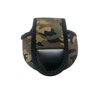 Lodoot Housse de protection pour moulinet de pêche - Pour filature/appât/tambour/radeau - Sac de rangement pour accessoires de pêche - Pochette de rangement pour moulinet - Main gauche et droite, vert