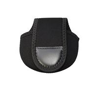 Lodoot Housse de protection pour moulinet de pêche - Pour filature/appât/tambour/radeau - Sac de rangement pour accessoires de pêche - Pochette de rangement pour moulinet - Main gauche et droite, Noir