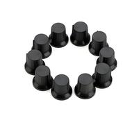 Lodoot Lot de 10 boutons de potentiomètre de rechange pour guitare électrique - Bouton rotatif de 6 mm - Trou moleté