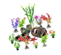 Lodoot Lot de 14 arbres artificiels pour décoration d'aquariums d'aménagement paysager pour la maison, le bureau ou les espaces commerciaux