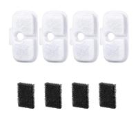Lodoot Lot de 4 filtres de rechange pour fontaine à eau pour animaux de compagnie