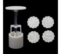 Lodoot Lot de 4 tampons ronds en forme de lune pour décoration de gâteaux 50 g