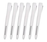 Lodoot Lot de 6 pinces à cheveux en forme de bec de canard - Pinces à cheveux - Fournitures de coiffure pour femme - Coupe de cheveux, permanente et teinture - Pince à bec de canard