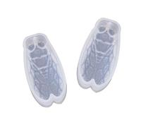 Lodoot Moule en résine brillant en forme de cigale pour porte-clés, pendentif, décoration, boucles d'oreilles faites maison