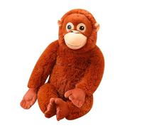 Lodoot Peluche gorilles en peluche douce à long bras en forme de singe 66 cm pour décoration de chambre d'adulte