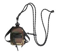 Lodoot Petit sac à bandoulière avec mousqueton pour homme et femme - Pour randonnée, marche, cyclisme, voyage, portefeuille, poche pour téléphone et porte-clés, camouflage, Taille unique