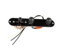 Lodoot Plaque de commande de guitare à 3 voies avec vis standard pour guitare électrique - Circuit de plaque en fer avec bouton mat