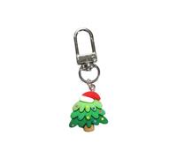 Lodoot Porte-clés de Noël portable avec pendentif de sac de dessin animé pour enfants, T-shirt de Noël dégradé, taille unique