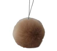 Lodoot Porte-clés tendance avec sangle de téléphone coloré, chaîne polyvalente, pendentif en fourrure, décoration élégante pour femmes et hommes, porte-clés tendance, Café chinois, taille unique