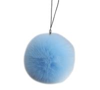Lodoot Porte-clés tendance avec sangle de téléphone coloré, chaîne polyvalente, pendentif en fourrure, décoration élégante pour femmes et hommes, porte-clés tendance, bleu clair, taille unique
