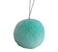 Lodoot Porte-clés tendance avec sangle de téléphone coloré, chaîne polyvalente, pendentif en fourrure, décoration élégante pour femmes et hommes, porte-clés tendance, vert clair, taille unique