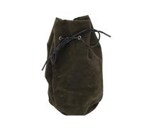 Lodoot Sac à cordon de serrage médiéval en daim - Pochette vintage pour pièces de monnaie - Sac à dés - Fournitures de cosplay - Porte-monnaie médiéval, Couleur verte., Taille unique