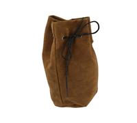 Lodoot Sac à cordon de serrage médiéval en daim - Pochette vintage pour pièces de monnaie - Sac à dés - Fournitures de cosplay - Porte-monnaie médiéval, marron, Taille unique