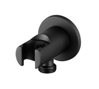 Lodoot Support de pommeau de douche à main pour salle de bain - Support de montage de douche - Valve d'angle de sortie d'eau encastrée entièrement en cuivre