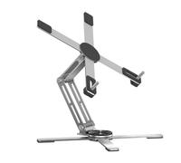 Lodoot Support portable pliable pour ordinateur portable - Hauteurs réglables - Pour ordinateur portable de 16 pouces - En aluminium - Ergonomique - Pour bureau