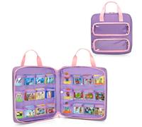 LoDrid Étui de Transport Compatible avec Little Tikes Story Dream Machine Les Livres, Peut contenir jusqu'à 8 Personnages et 24 Livres pour Livre d'histoire, Collection de Personnages, Violet