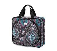 LoDrid Sac à projets de broderie, sac de transport portable pour kits de broderie et outils de point de croix, sac fourre-tout multipoches