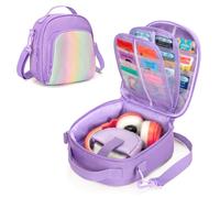 LoDrid Sac Compatible avec Yoto Mini édition 2024, Violet (Sac Seul) | Étui de transport portable pour lecteur audio, casque et accessoires, porte-cartes pouvant contenir jusqu'à 30 cartes