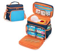 LoDrid Sac de rangement compatible avec Little Tikes Story Dream Machine Books, étui de transport avec poignée et bandoulière pour livre d'histoires, personnage, bleu, sac uniquement