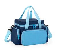 LoDrid Sac de Transport Compatible avec Tonie, Sac de Rangement pour Lecteur Audio et Accessoires avec poignée et bandoulière, Bleu, Sac Uniquement (Conception brevetée)