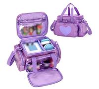 LoDrid Sac de Transport Compatible avec Tonie, Sac de Rangement pour Lecteur Audio et Accessoires avec poignée et bandoulière, Violet, Sac Uniquement (Conception brevetée)