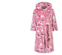 Lodunsyr Peignoirs de Bain Enfant Vêtements de Nuit Garçon Fille Peignoir Ultra Doux et Léger Serviette de Bain Capuche Rose Licorne 4-5 Ans