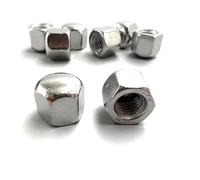 LOEASE 1/10/20 pièces M3 M4 M5 M6 M8 M10 M12 M14 M16 304 Acier Inoxydable hexagone Court Bas Mince Capuchon Gland écrou Couvercle écrou Aveugle Écrous à Capuchon de quincaillerie (Size : M12 2pcs)