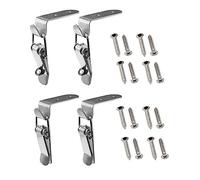 LOEASE 1 pc/4 pièces 304 loquet en Acier Inoxydable Attrape la Pince, Pince à loquet à Bascule réglable, 90 degrés boîte Armoire serrures à Ressort moraillons (Color : 2pcs A+2pcs B)