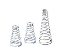 LOEASE 10 pièces 0.7mm Conique cône Ressorts de Compression Tour Ressorts 304 Acier Inoxydable cône Pression Ressort Fil Dia 0.7mm (Size : 0.7 * 5.6-10 * 12)