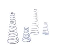 LOEASE 10 pièces 304 cône Conique en Acier Inoxydable Ressort de Compression Tour Ressorts Pression Conique Ressort Fil diamètre 0.3/0.5/0.8mm(10pcs 0.7 * 6-12 * 15mm)
