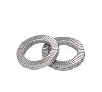 LOEASE 20/10/ 5 Paires (2 pièces collées) rondelles autobloquantes véritable cale Acier Inoxydable M3 M4 M5 M6 M8 M10 M12 M14 M16 M18 M20 M22 (Color : Stainless Steel, Size : M16 x5pairs)