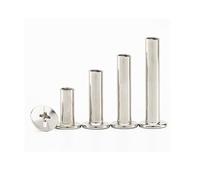 LOEASE 5 pièces/10 pièces M4 M5 Rivet boulons à tête fraisée, 304 Acier Inoxydable Rivet Plat Phillips Capuchon boulons (Size : M4x4 (10Pcs))
