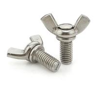 Écrous à oreilles 1/3/5 pièces M8 12-50mm 8mm 304 boulons à ailes en acier inoxydable, écrou à oreilles, vis papillon (Size : M8 X 50mm-5pcs)