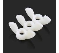 LOEASE Écrous à Oreilles Écrou à Oreilles en Plastic M3 M4 M5 M6 M8 M10 M12, écrou à Lingot en Plastique, Type Papillon, écrou à Capuchon en Plastique, 10/20 pièces (Color : White, Size : M8 20pcs)