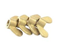 LOEASE Écrous à Oreilles Écrous à Ailes Papillon en Laiton et cuivre, matériau M3 M4 M5 M6 M8 M10 M12, écrou à serrer à la Main, 2/5 pièces (Size : M8-5 PCS)