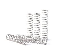 LOEASE Petit Ressort de Compression en Acier Inoxydable, diamètre du Fil 0.2mm, OD 2mm/2.5mm/3mm/4mm, Longueur 5-50mm, 10 pièces(25mm,3MM_0.2MM)