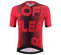 Loeffler Full Zip Signature Mid Short Sleeve Jersey Rouge 54 Homme Red