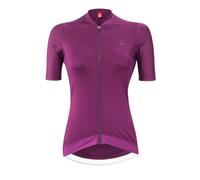 Loeffler Skys Hotbond® Rf Full Zip Short Sleeve Jersey Violet 40 Femme Bordeaux
