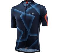 Löffler Maillot de cyclisme manches courtes M FZ Penta bleu foncé-bleu