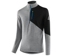 Löffler - Midlayer Block Transtex Merino - Haut manches longues en mérinos - 48 - grey melange / marin