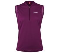 Loeffler Half Zip Plain Sleeveless Jersey Violet 46 Femme Bordeaux