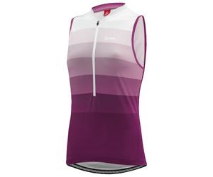 Löffler - Women's Bike Sleevless Jersey Halfzip Rainbow - Débardeur de cyclisme - 40 - bordeaux