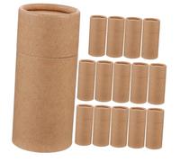 LOEFLIFA 15 pièces Boîtes Papier Kraft pour Emballage Multi-usage Boîtes Cylindriques pour Bouteilles Huile Essentielle Thé et Petits Objets Emballage et Pratique
