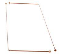 LOEFLIFA 2 Baguettes de Sourcier en Laiton Double Tête Kit d'Équipement Paranormal pour Recherche d'Eau et Trésors Outils Spirituels Extérieurs Précis et Solide 2 Pièces