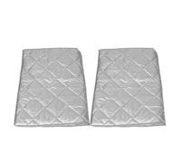 LOEFLIFA 2 Pièces Housse pour Congélateur Aluminium 64,8x31,4 Pouces | Bords Magnétiques, Couche Imperméable et Oxford, pour Vitrines et Coffres, Installation Facile