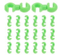 LOEFLIFA 20 pièces Lot de Clips Serre-câbles Vélo Verts Guide Tube en C pour Freins et Vitesses Support Pratique pour Gestion et Fixation Câbles Accessoire Vélo et Fiable