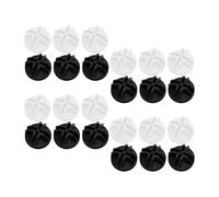 LOEFLIFA 30 pièces Connecteurs Plastique DIY pour Cage et Parc Animaux Noir et Blanc Fixations Robustes et Faciles à Installer pour Clôture et Meuble Modulable