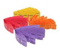 LOEFLIFA 400 Billets de Tombola Multicolores 100 Pcs Chacun Billets Universels pour Jeux Festivals Fêtes D’Anniversaire et Événements Sociaux