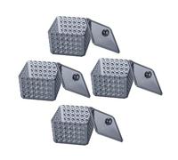 LOEFLIFA 4pièces Porte-Coton-Tige Acrylique Transparent avec Couvercle Organisateur De Salle De Bain pour -tiges Et Démaquillants Lot