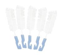 LOEFLIFA 5 pièces Brosse de Nettoyage pour Poignée Antidérapante Brosse Tube Flexible Pratique pour Nettoyage Oreillettes Compacte et Portable Accessoire Entretien Audition Bleu